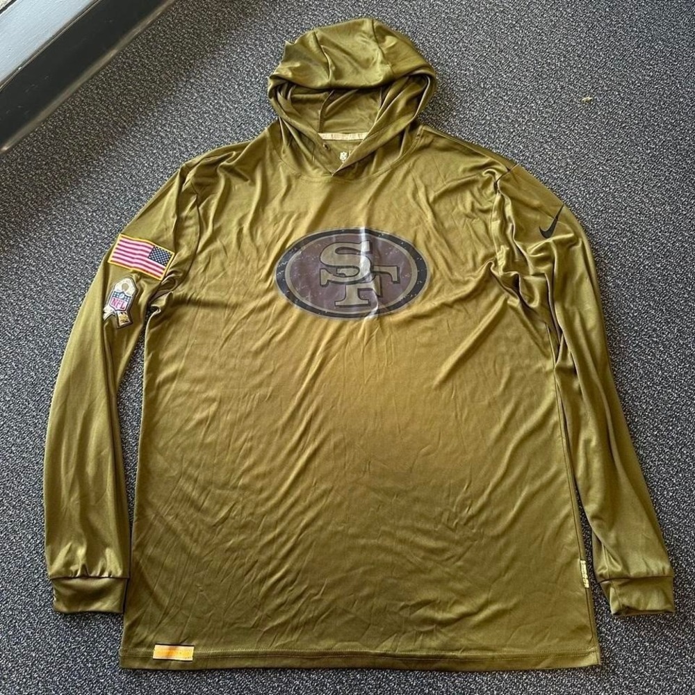 Nike San Francisco 49ers Salute To Service green hoodie NFL size XXL